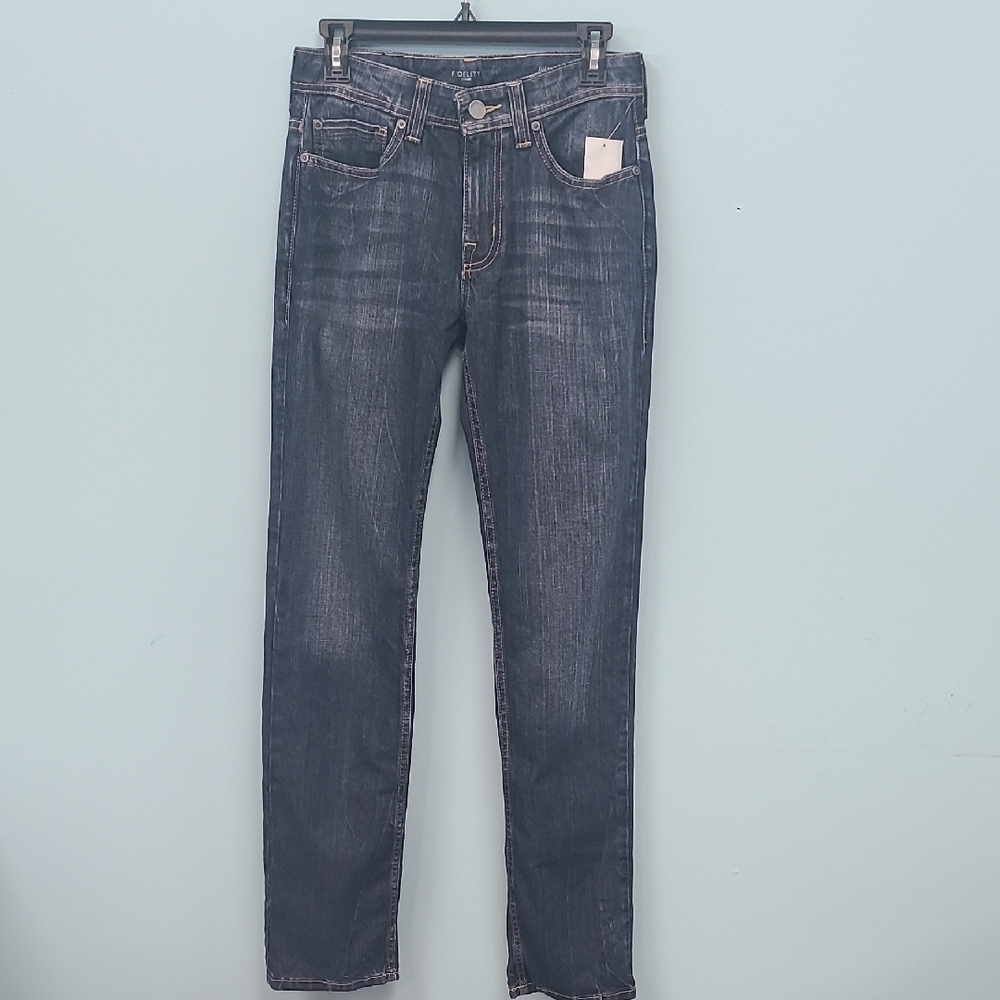 Fidelity Jimmy Slim Straight Stylish Dark Wash Jeans Women's Size 30 NWT
